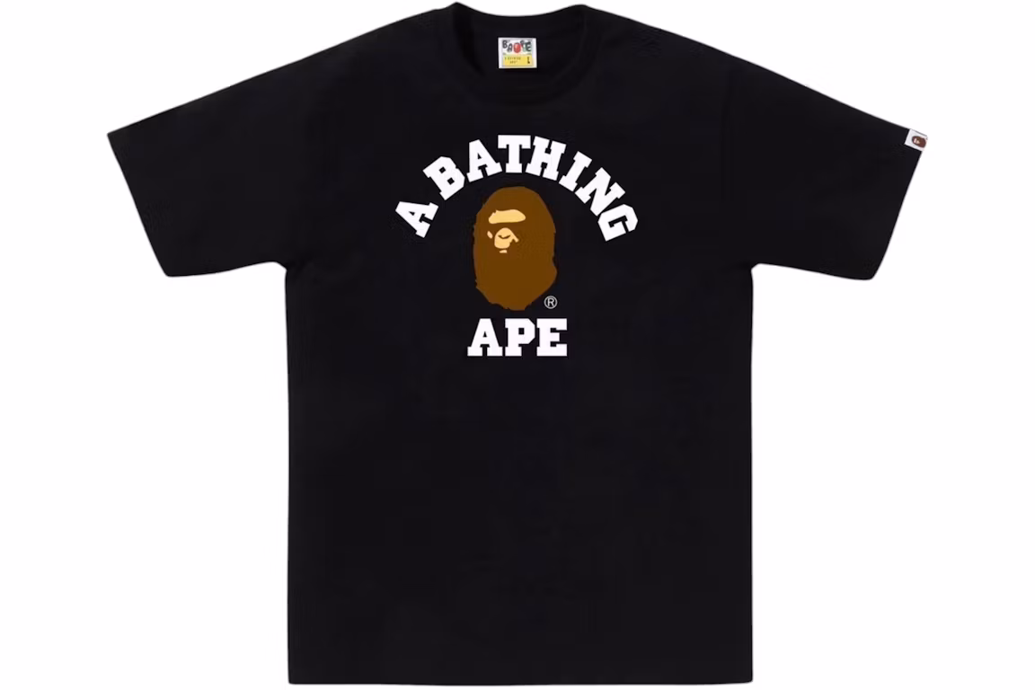 BAPE COLLEGE TEE (Black)