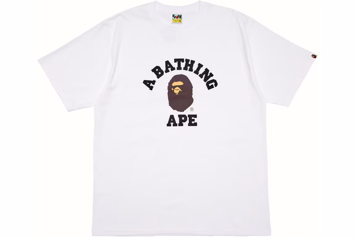 BAPE COLLEGE TEE (White)