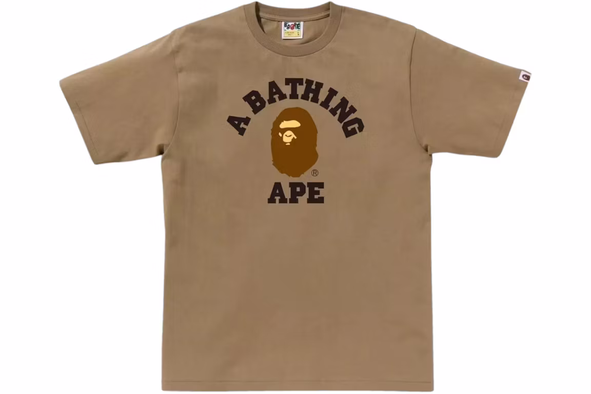 BAPE COLLEGE TEE (Brown)